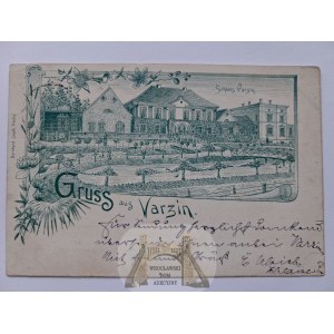 Warcino near Słupsk, palace, lithograph, 1897