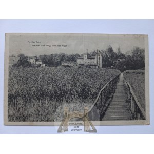 Człuchów, Schlochau, brewery, bridge, 1916