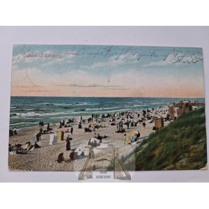 Krynica, Kahlberg, beach, 1911
