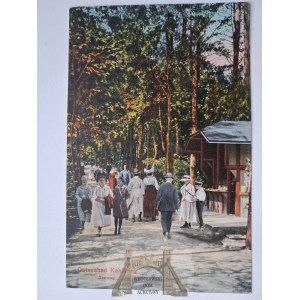 Krynica, Kahlberg, Weg zum Strand, Menschen, um 1915