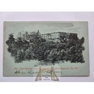Olsztyn, Allenstein, barracks, moonlight 1901