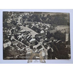 Miłomłyn near Ostróda, Osterode, aerial view, ca. 1930