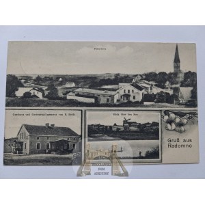 Radomno near Nowe Miasto Lubawskie, panoramic view, Restaurant 1916