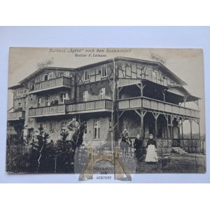 Ełk, Lyck, Szyba near Ełk, a destroyed sanatorium building, ca. 1915