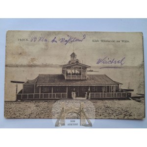 Płock, rowing club on the Vistula River, ca. 1910