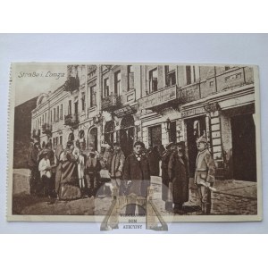Łomża, street, residents, 1918