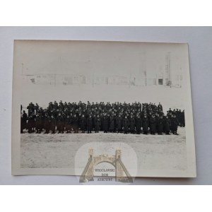 Mińsk Mazowiecki, German soldiers in the town square, ca. 1940