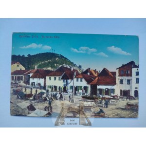 Kazimierz Dolny, Góra Krzyżowa, targowisko ok. 1915