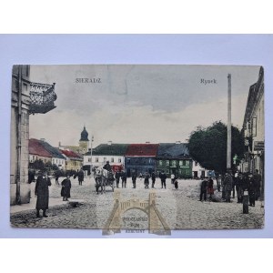 Sieradz, Rynek , ludzie 1912