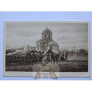 Sieradz, church, German army, ca. 1915