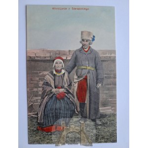 Sieradz, folk types, ethnography, peasants, ca. 1910
