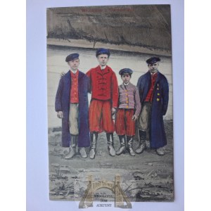Sieradz, folk types, ethnography, men, ca. 1910