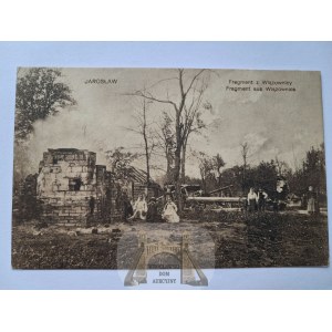 Jarosław, Wiązownica, a destroyed house, 1915