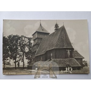 Stary Żywiec, wooden church, ca. 1935