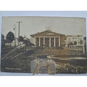 Lithuania, Vilnius, theater, photograph, 1916