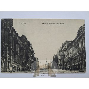 Lithuania, Vilnius, Pohulanka Street, 1917