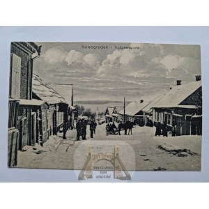 Weißrussland, Nowogródek, eine Straße im Winter, 1916