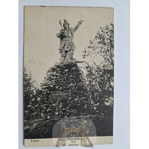 Ukraine, Lviv, the Głowacki monument, ca. 1908