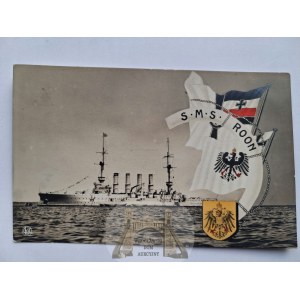 German warship, SMS Roon, ca. 1914