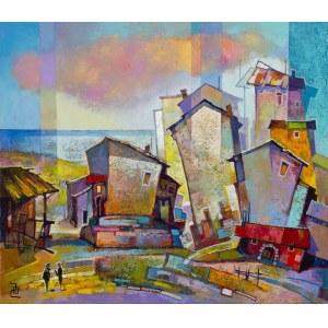 David Bagalishvili (b. 1963, Georgia), “Threshold to the Sea” from the series “Labyrinths #48,” 2026