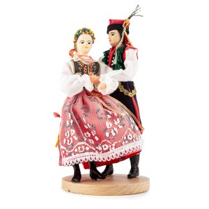 Lalki w strojach ludowych - para krakowska