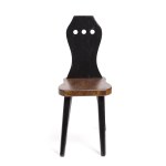Inconnu, ensemble de quatre tabourets, vers 1960