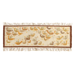Maria Bujaková (1901 Kolomyja – 1985 Kościelisko), kilim „Obláčik vtáčikov“