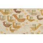 Maria Bujaková (1901 Kolomyja – 1985 Kościelisko), kilim „Obláčik vtáčikov“
