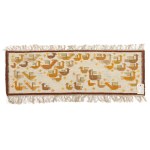 Maria Bujaková (1901 Kolomyja – 1985 Kościelisko), kilim „Obláčik vtáčikov“