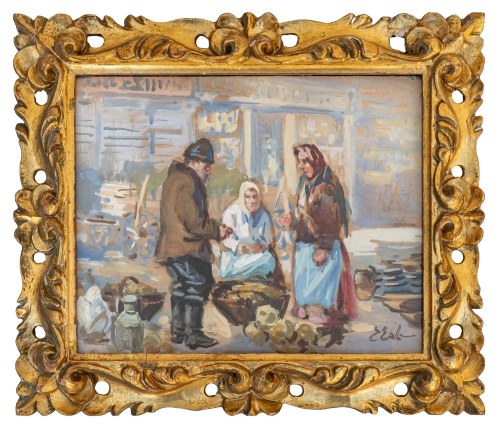 Erno Erb, Scena na targowisku