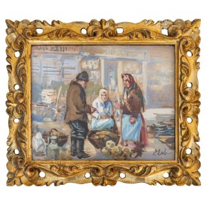 Erno Erb, Scène au marché
