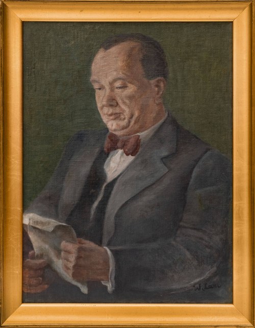 Władysław Lam, Portret mężczyzny w czerwonej muszce