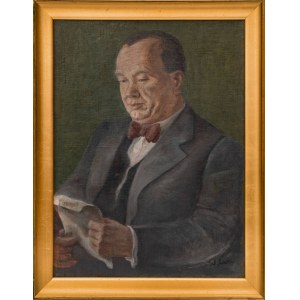 Władysław Lam, Portrait of a Man in a Red Bow Tie