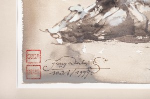 Jerzy Duda-Gracz, Scena z tarzającym się koniem, 1999