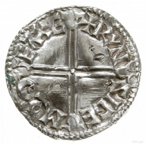 denar typu long cross, 997-1003, mennica Exeter, mincer...