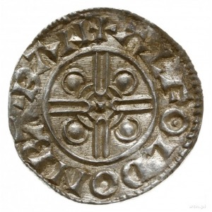 denar typu pointed helmet, 1024-1030, mennica Bath, min...