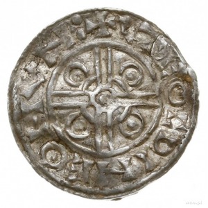 denar typu pointed helmet, 1024-1030, mennica Huntingdo...