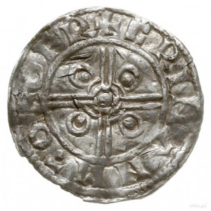 denar typu pointed helmet, 1024-1030, mennica York, min...