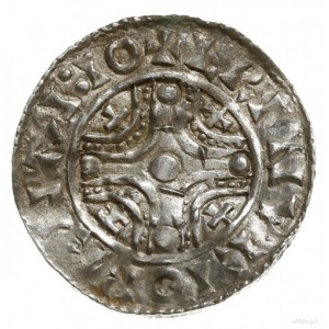 Dania, Knut Wielki; denar 1018-1035; Aw: Spirala zgodna...