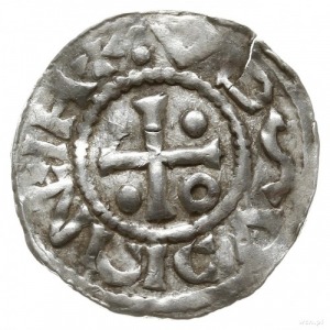 denar 985-995, Ratyzbona, mincerz Aljan lub Mauro; Hahn...