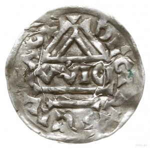 denar 995-1002, Ratyzbona, mincerz Viga; Hahn 25e1.1; s...