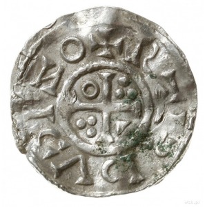 denar 1009-1024, Ratyzbona, mincerz Od; Hahn 29c3; sreb...