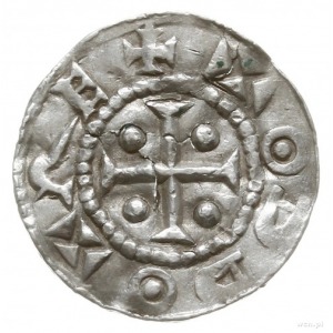denar 983-1002; Aw: Krzyż z kulkami w kątach, ODDO REX;...