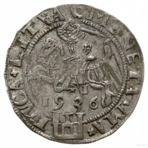 grosz na stopę litewską 1536, Wilno; odmiana z literą I...