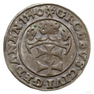 grosz 1540, Gdańsk; na awersie PRV kończy napis; Kop. 7...