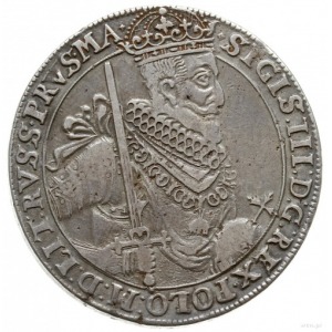 talar 1626, Bydgoszcz; Aw: Popiersie króla z mieczem i ...