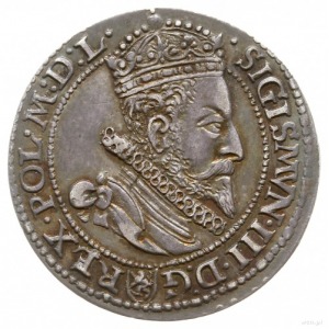 szóstak 1599, Malbork; skrócona data i mała głowa króla...