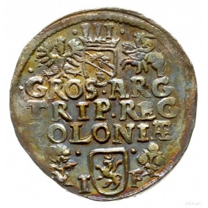 trojak 1596, Wschowa; Iger W.96.2.c; patyna, bardzo ład...