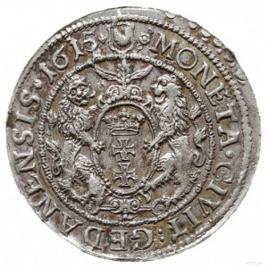 ort 1615, Gdańsk; herb Gdańska w owalnej tarczy; Kop. 7...