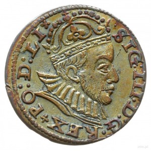 trojak 1588, Ryga; mała głowa króla; Iger R.88.1.a (R1)...